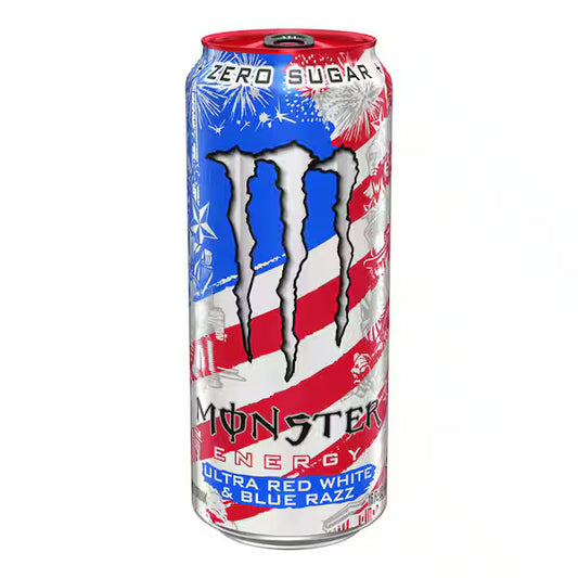 Monster Energy Ultra Red White & Blue Razz 500ml — LIMITED EDITION 2026 USA