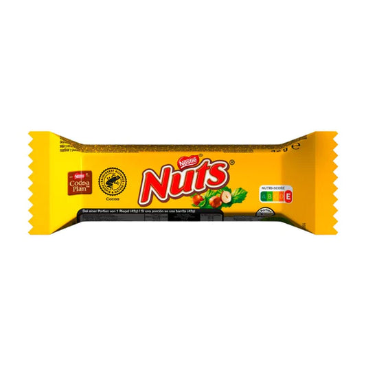 Nestlè Nuts - barretta al cioccolato ripiena di crema alle nocciole da 42g