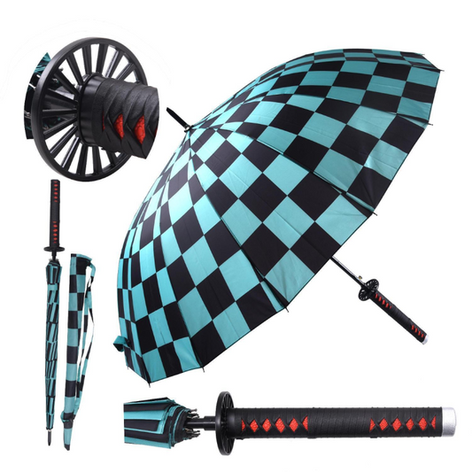 Ombrello – Impugnatura Katana , Ispirato a Tanjiro | 98 cm