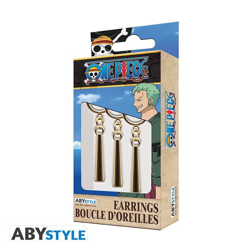 ORECCHINI ONE PIECE ZORO SET da 3