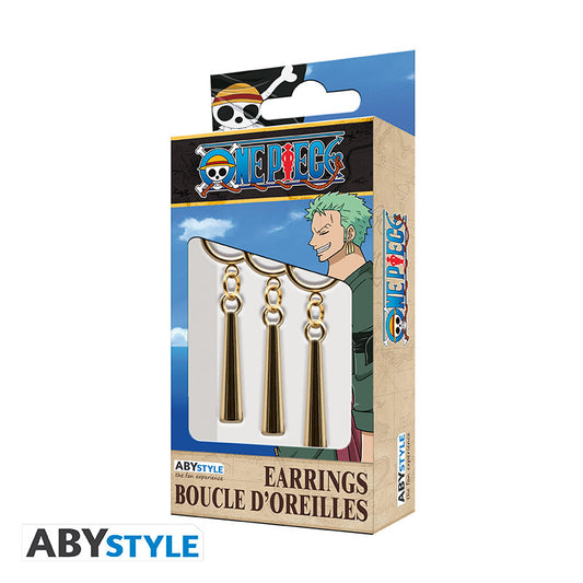 ORECCHINI ONE PIECE ZORO SET da 3