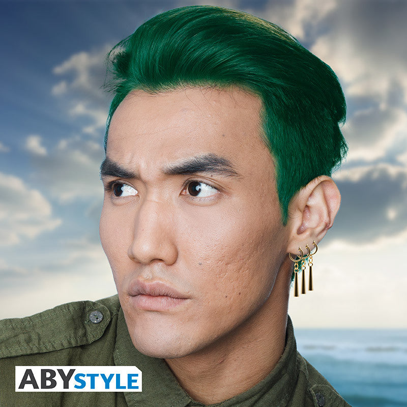 ORECCHINI ONE PIECE ZORO SET da 3