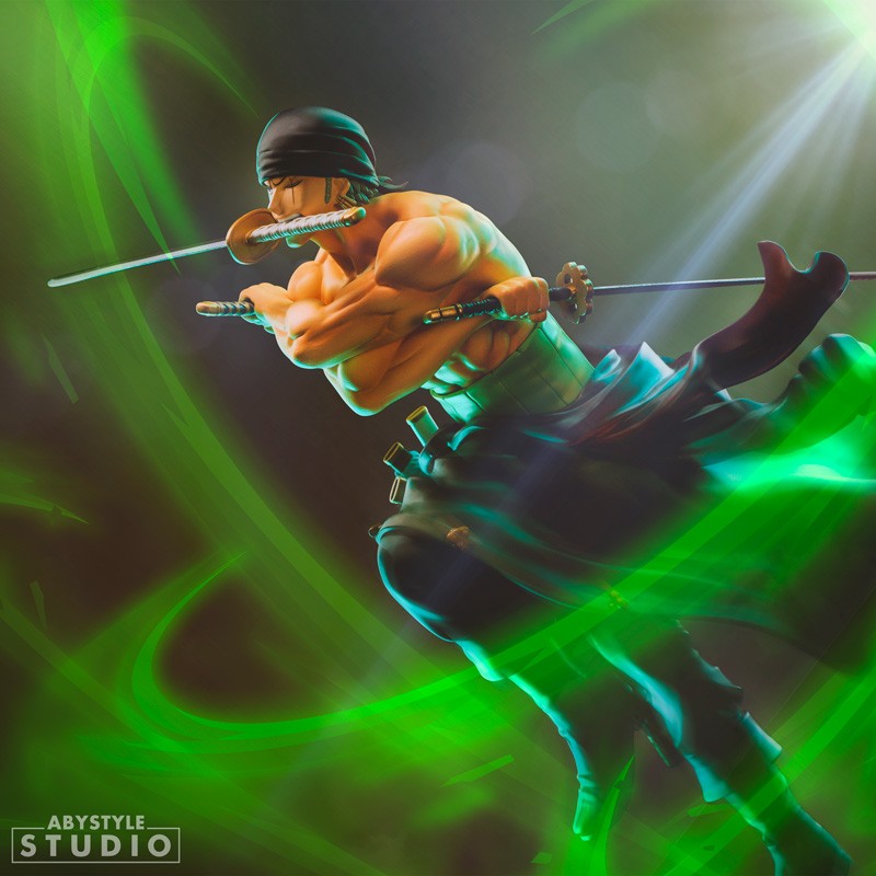 ABYFIG091 - ONE PIECE - SUPER FIGURE COLLECTION - ZORO - STATUA 18CM (SCATOLA LEGGERMENTE DANNEGGIATA