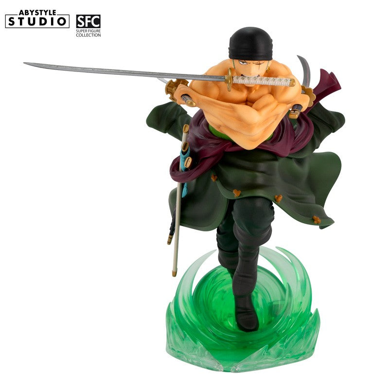 ABYFIG091 - ONE PIECE - SUPER FIGURE COLLECTION - ZORO - STATUA 18CM (SCATOLA LEGGERMENTE DANNEGGIATA