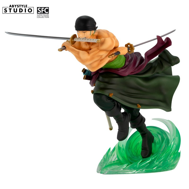 ABYFIG091 - ONE PIECE - SUPER FIGURE COLLECTION - ZORO - STATUA 18CM (SCATOLA LEGGERMENTE DANNEGGIATA