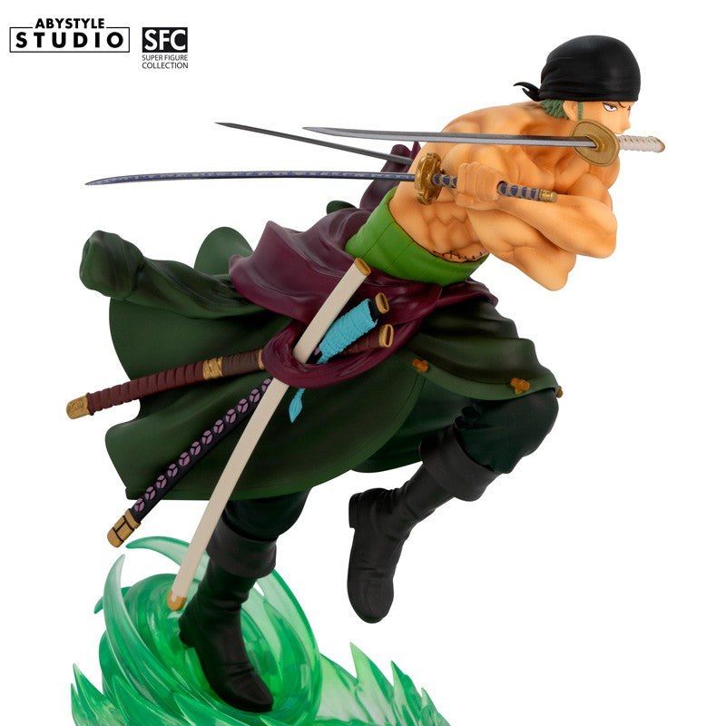 ABYFIG091 - ONE PIECE - SUPER FIGURE COLLECTION - ZORO - STATUA 18CM (SCATOLA LEGGERMENTE DANNEGGIATA