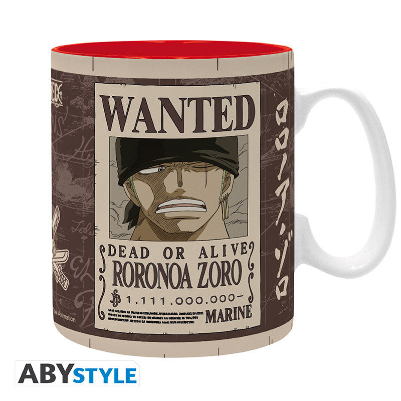ABYMUGA582 - ONE PIECE - TAZZA 460ML - WANTED ZORO