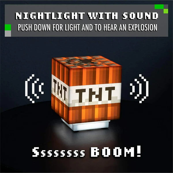 Minecraft: Tnt Light With Sound (Lampada)