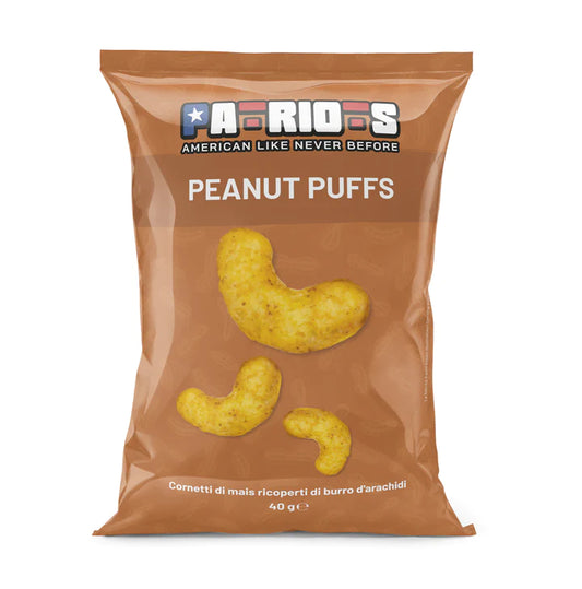 Patriots Peanut Puffs, cornetti di mais con burro d'arachidi da 40g