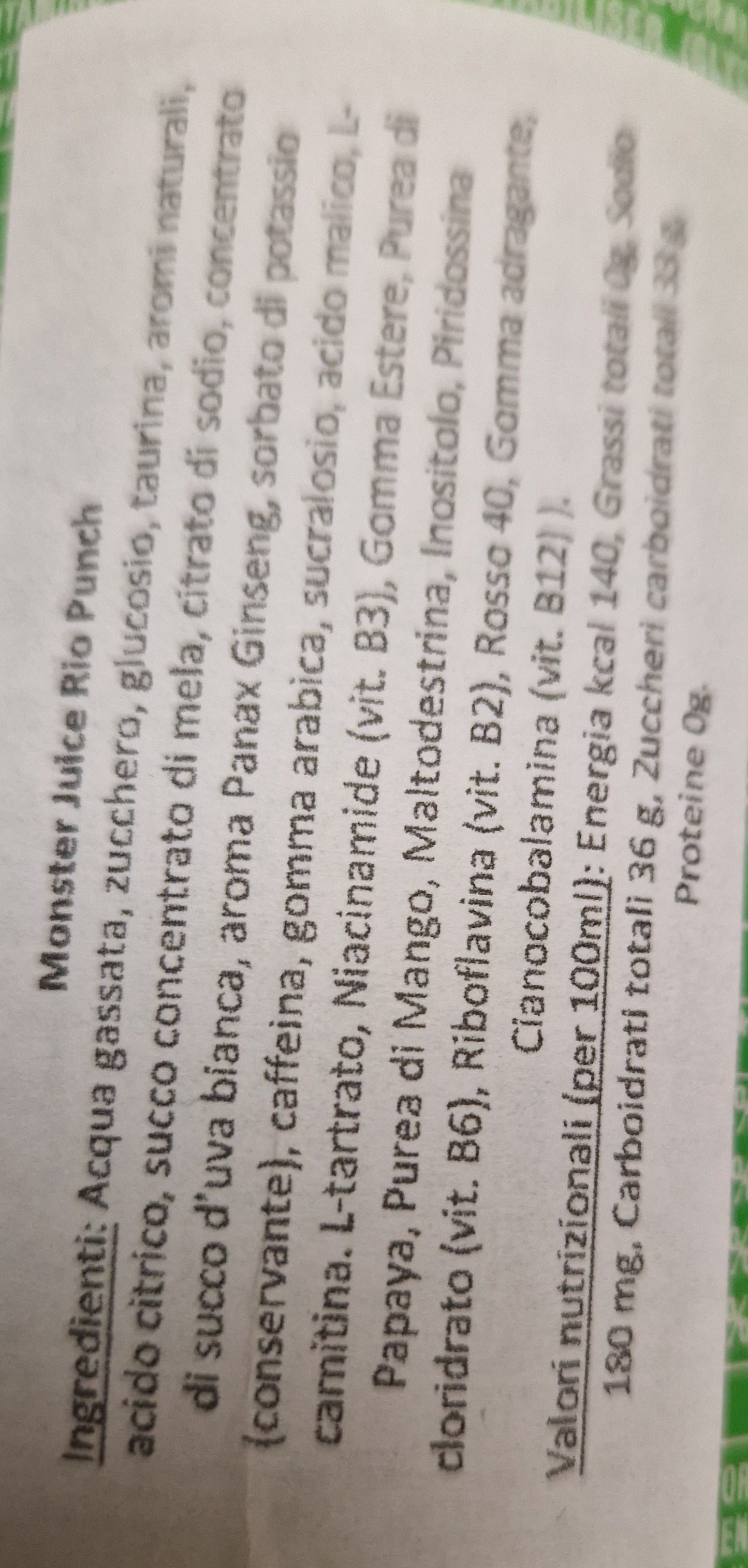 Monster Energy Juice Rio Punch