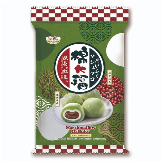 MOCHI DOLCETTI DI RISO GIAPPONESE - MATCHA CON MARSHMALLOW RIPIENO DI FAGIOLI 120G