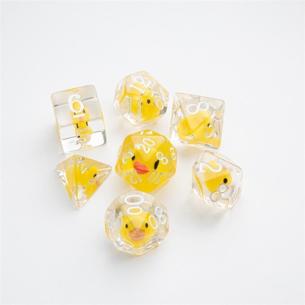 SET 7 DADI POLIEDRICI - RUBBER DUCK