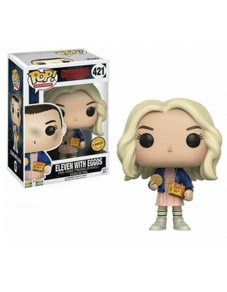 Stranger Things Funko POP! TV Vinyl Figure 421 Eleven with Eggos 9 cm - LIMITED EDITION CHASE
