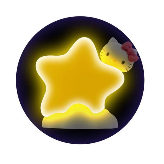 Sanrio Hello Kitty Bedside Lucina Stella Light Star Light Series Mini Figures Hello Kitty and Friends 8 cm
