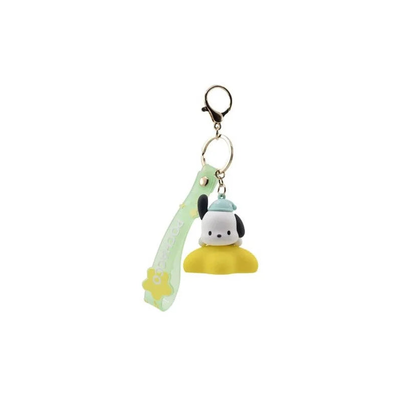 Sanrio Light-Up Star Series Portachiavi Lucina Keychain with Hand Strap Hello Kitty and Friends - POCHACCO