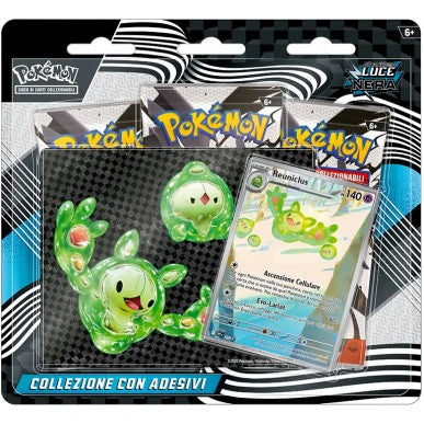 POKEMON - COLLEZIONE CON ADESIVI REUNICLUS - LUCE NERA