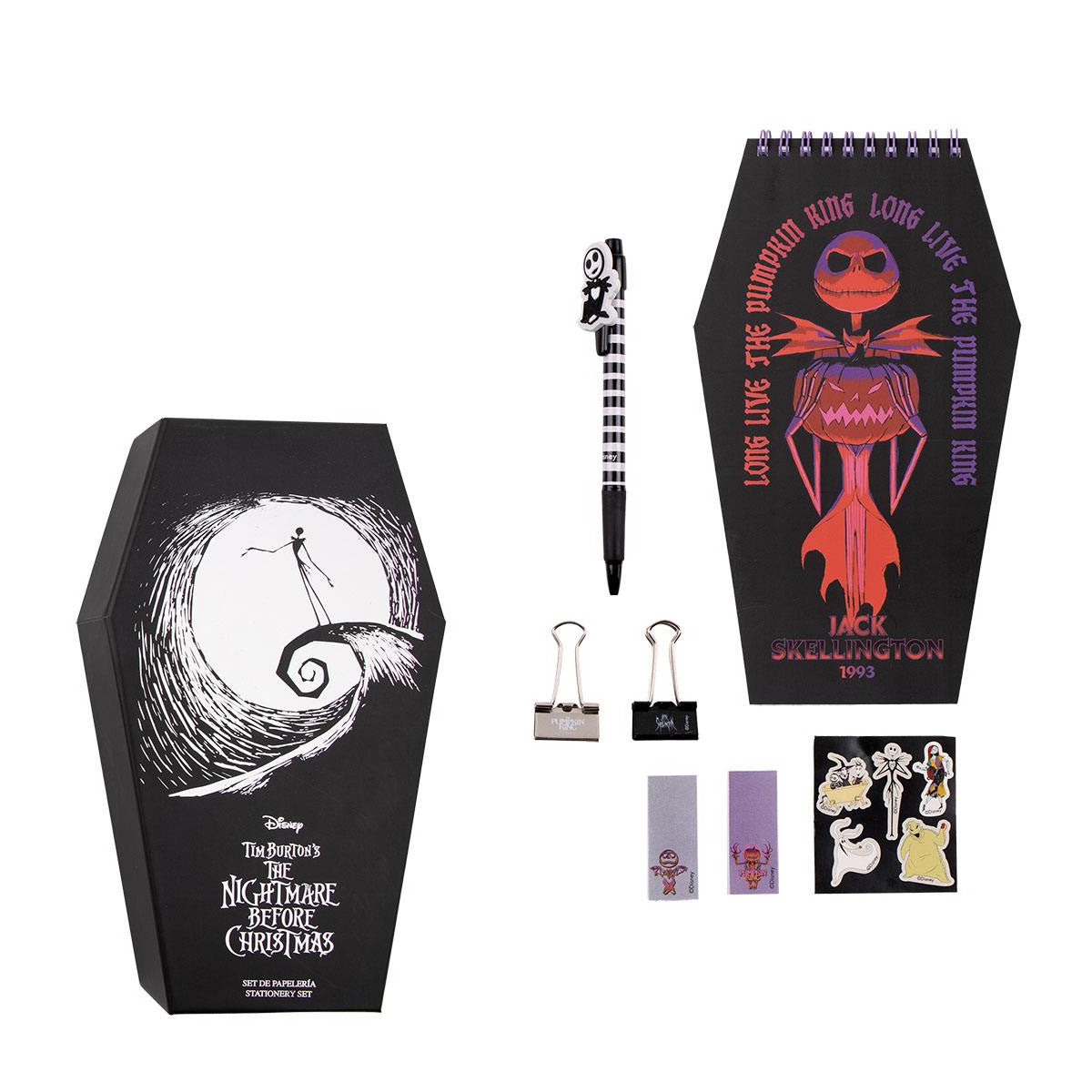 Nightmare Before Christmas Stationery - Set 7 pieces Set di Cancelleria