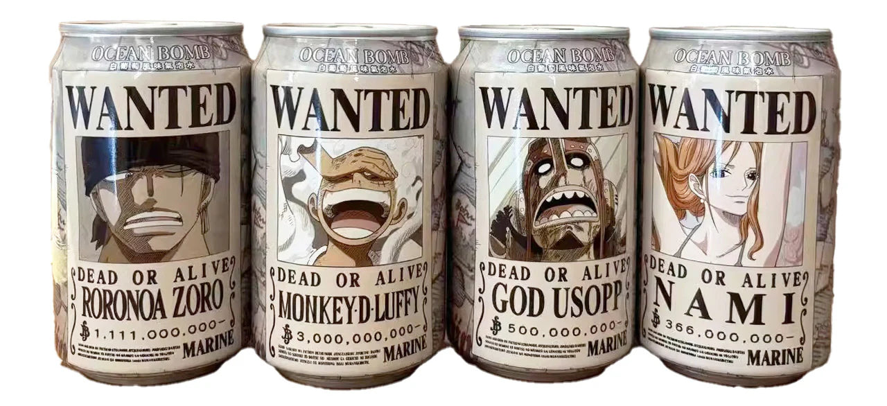 Ocean Bomb One Piece Wanted- bevanda al gusto di Uva Bianca (330 ml)