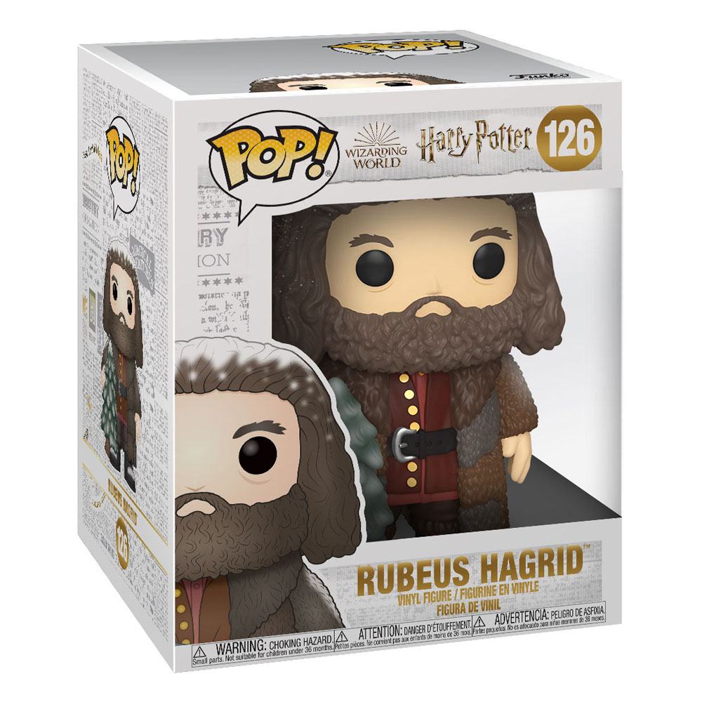 Harry Potter Super Sized FUNKO POP! Vinyl Figure Holiday Rubeus Hagrid 15 cm