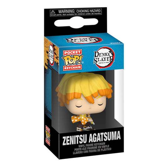Demon Slayer Pocket Funko POP! Vinyl Keychain 4 cm Zenitsu Agatsuma