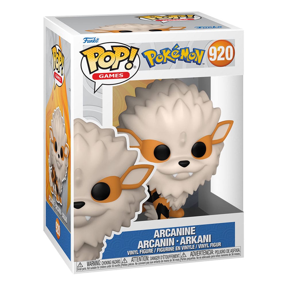 Pokemon Funko POP! Games Vinyl Figure 920 Arcanine (EMEA) 9 cm