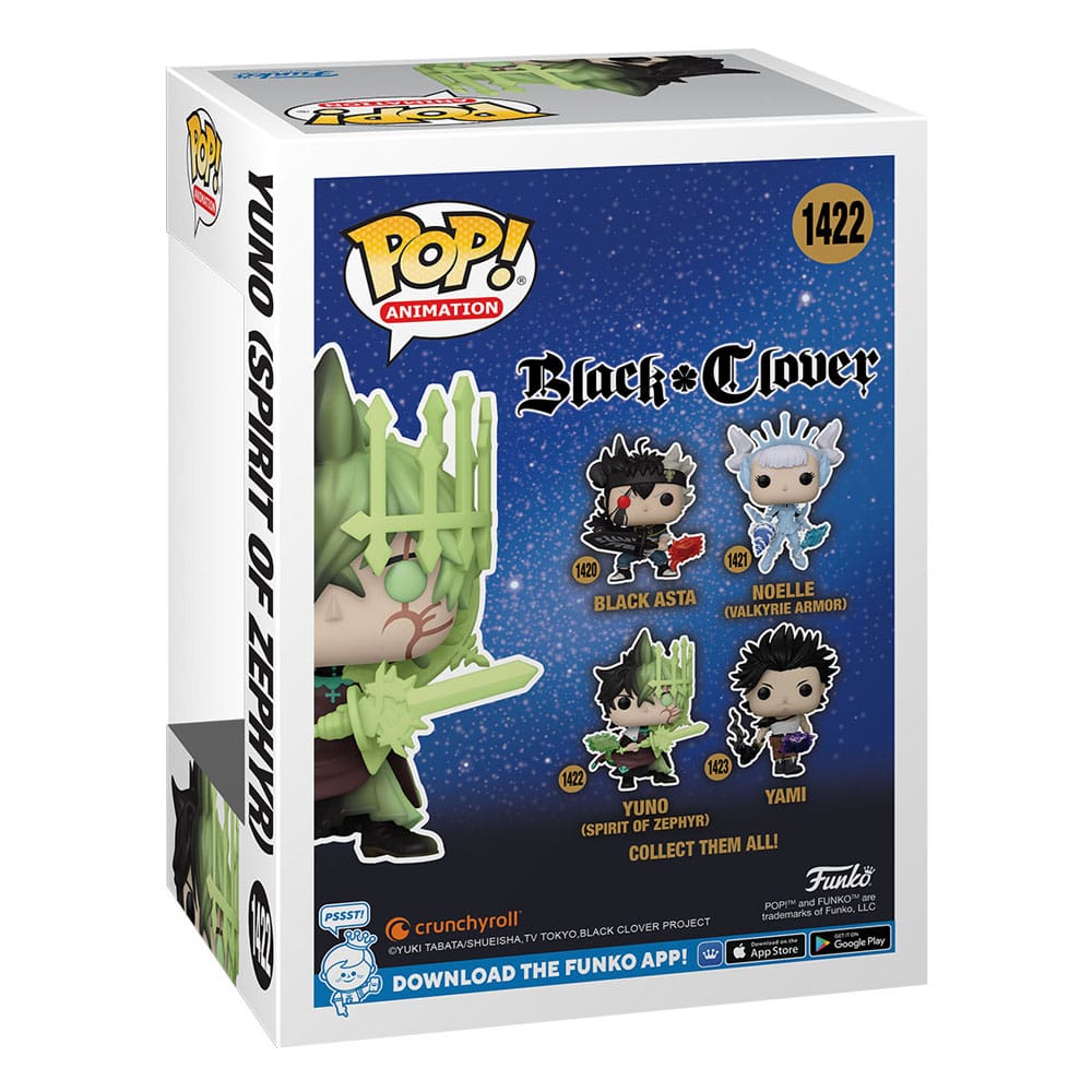 Black Clover Funko POP! Animation Vinyl Figure 1422 Yuno (Zephyr) 9 cm