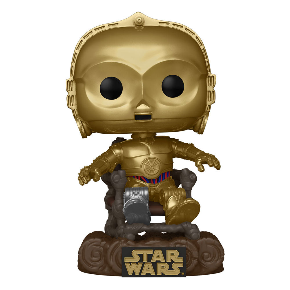 Star Wars Return of the Jedi 40th Anniversary Funko POP! Vinyl Figure 09 C-3P0 in chair 9 cm