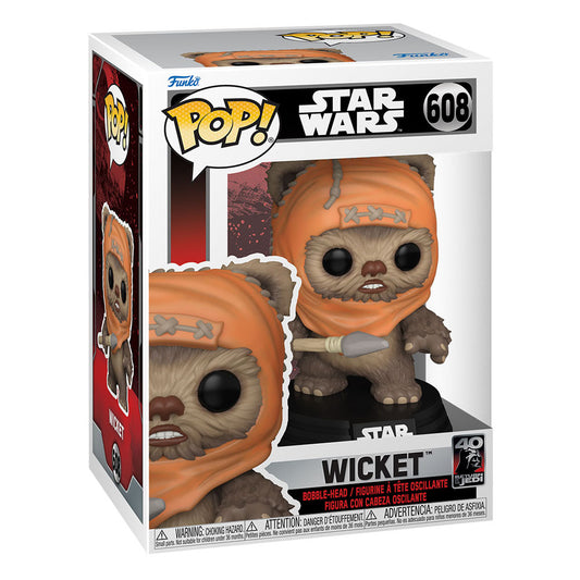 Star Wars Return of the Jedi 40th Anniversary Funko POP! Vinyl Figure 608 Wicket 9 cm