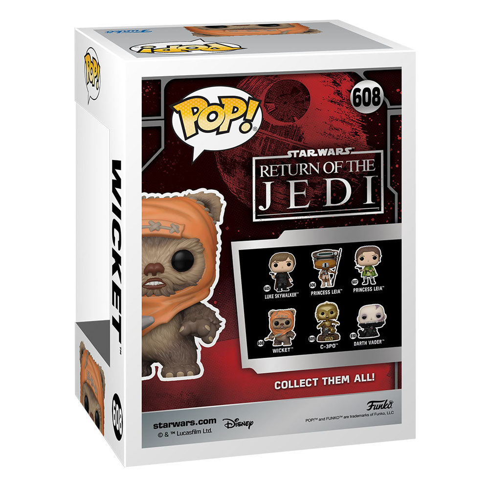 Star Wars Return of the Jedi 40th Anniversary Funko POP! Vinyl Figure 608 Wicket 9 cm