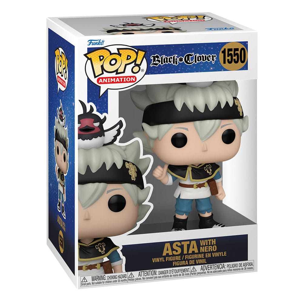 Black Clover Funko POP! Animation Vinyl Figure 1550 Asta with Nero 9 cm