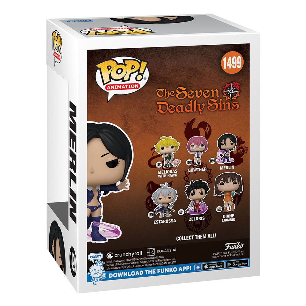Seven Deadly Sins Funko POP! Animation Vinyl Figure 1499 Merlin 9 cm