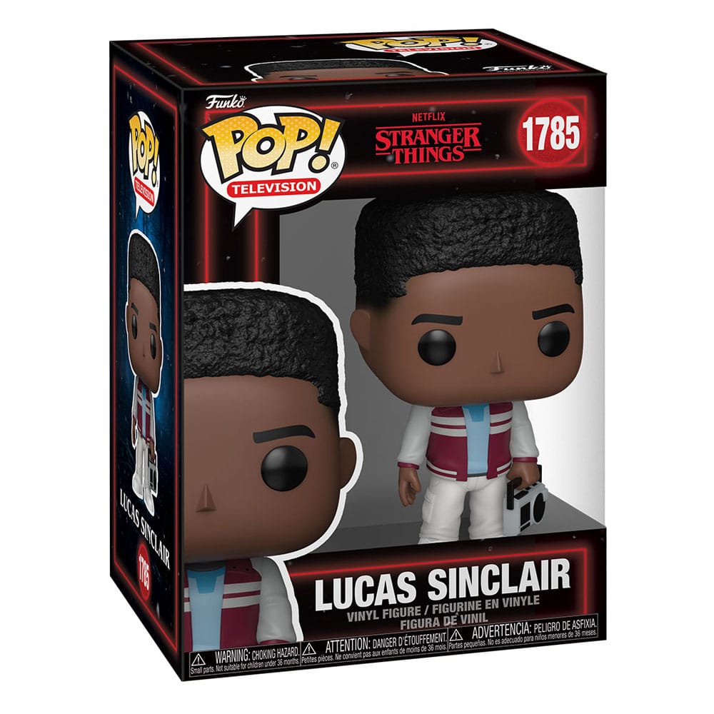 Stranger Things Funko POP! Television Vinyl Figures 1785 Lucas Sinclair with Boombox 9 cm