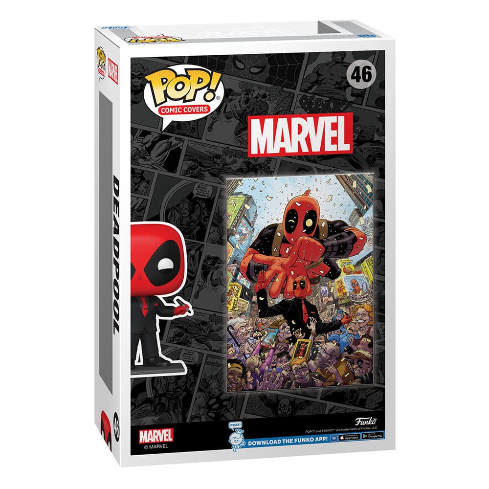 Marvel Funko POP! Comic Cover Vinyl Figure Deadpool (2025) #1 Deadpool in Black Suit 9 cm