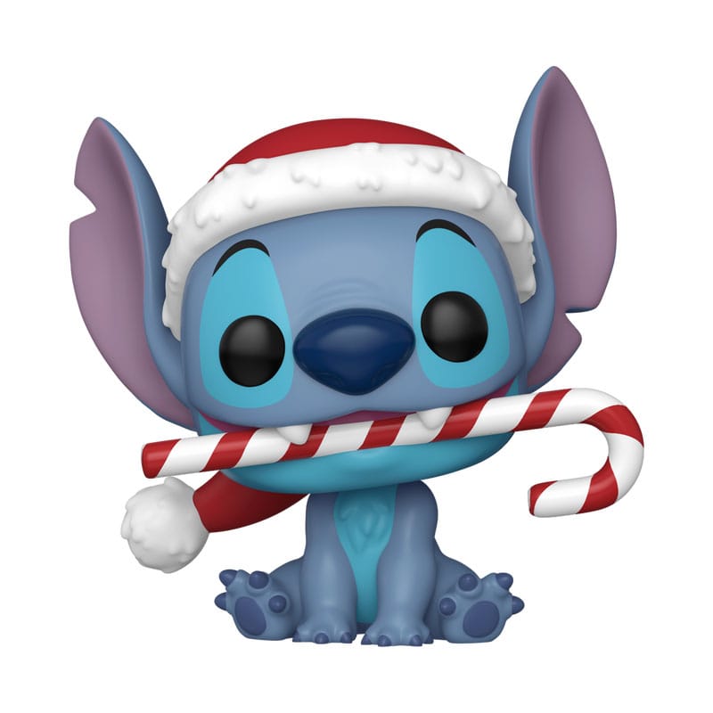 Disney Funko POP! Vinyl Figure 1502 Holiday Stitch w/CandyCane (bastoncino di zucchero) 9 cm