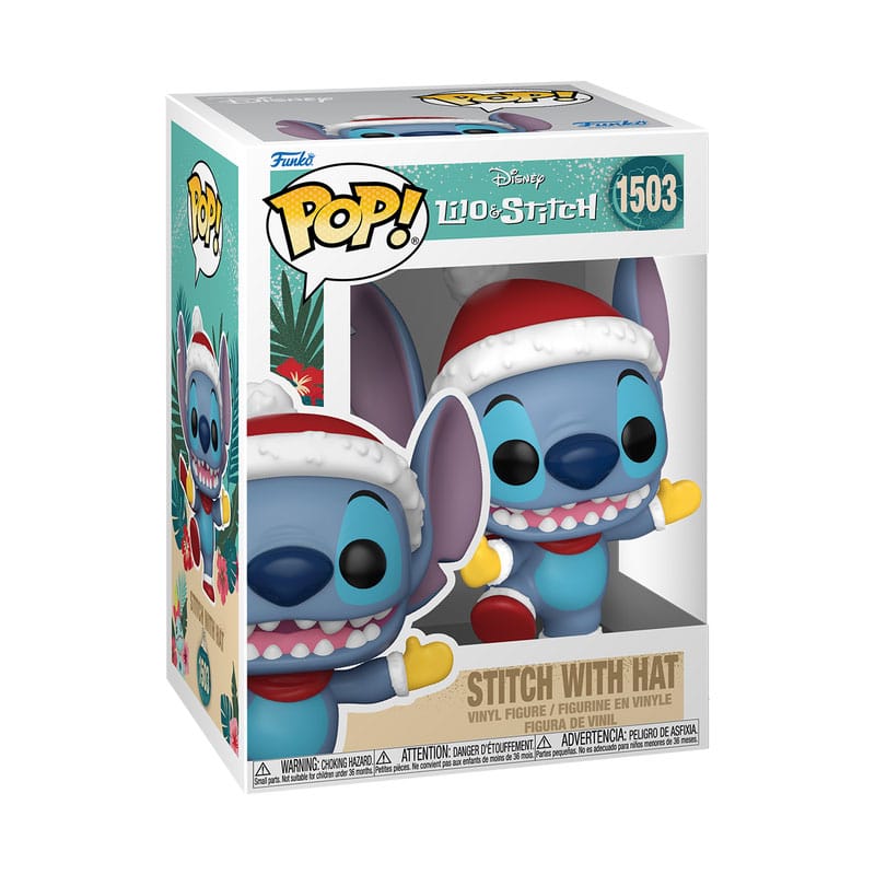 Disney Funko POP! Vinyl Figure 1503 Holiday Stitch w/Hat 9 cm