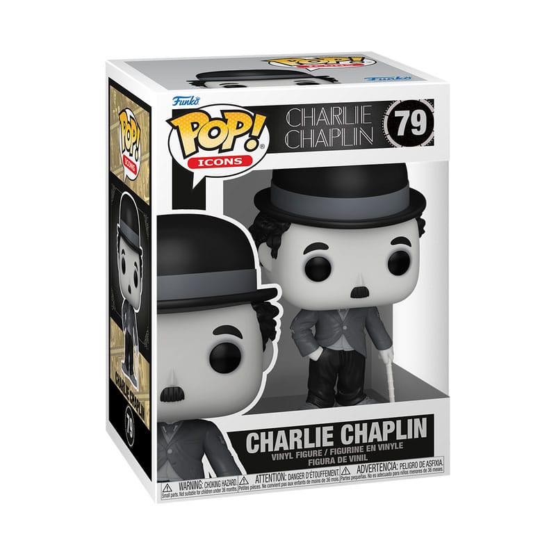 Charlie Chaplin Funko POP! Icons Vinyl 79 Figure 9 cm