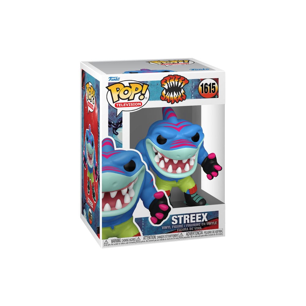 Street Sharks Funko POP! TV Vinyl Figure 1615 Streex 9 cm