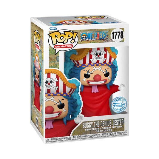 One Piece Funko POP! Movies Vinyl Figure 1778 Buggy (Post Time-Skip) Exclusive 9 cm - special edition - SCATOLA LEGGERMENTE DIFETTATA