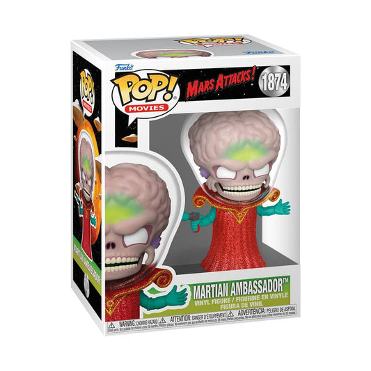 Mars Attacks! Funko POP! Movies Vinyl Figure Martian Ambassador Ambasciatore di Marte 9 cm