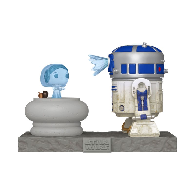 Star Wars Funko POP! Deluxe Vinyl Figure 766 R2-D2 with Leia 9 cm