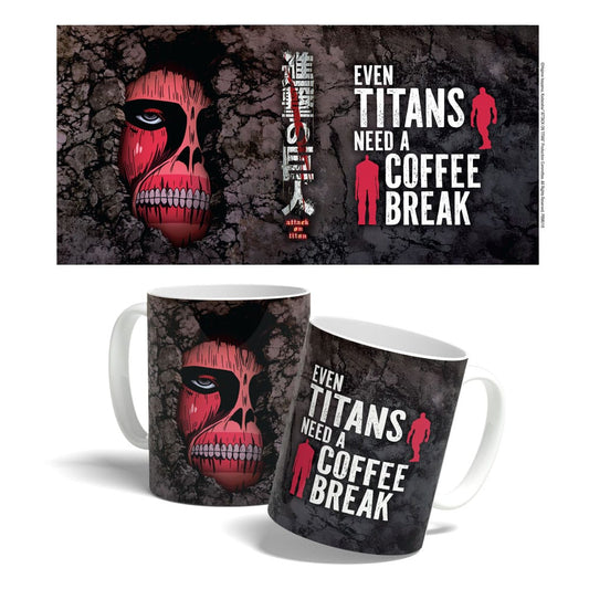 Attack on Titan L'Attacco dei Giganti Mug Tazza Titan Coffee Break Time 325 ml