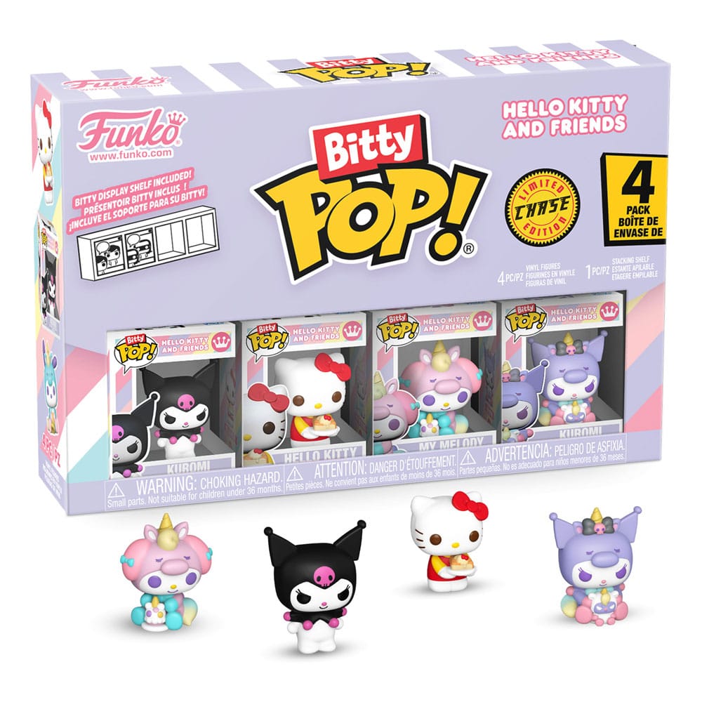 Hello Kitty and Friends Bitty POP! Vinyl Figure 4-Pack Series 3 - 2 cm