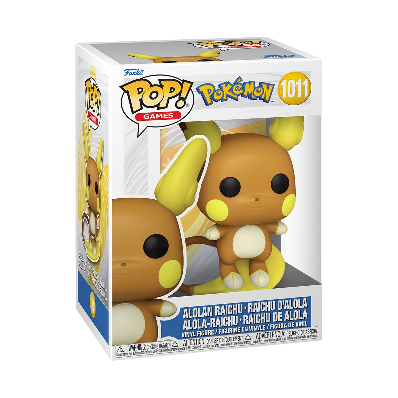 Pokemon Funko POP! Games Vinyl Figure 1011 Raichu(Alolan)(EMEA) 9 cm