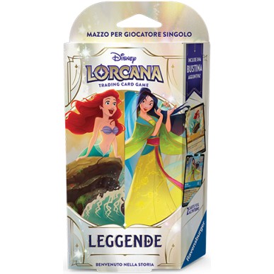 LORCANA - STARTER DECKS - MAZZO AMBRA e ZAFFIRO - LEGGENDE - Ariel e Mulan - ITA