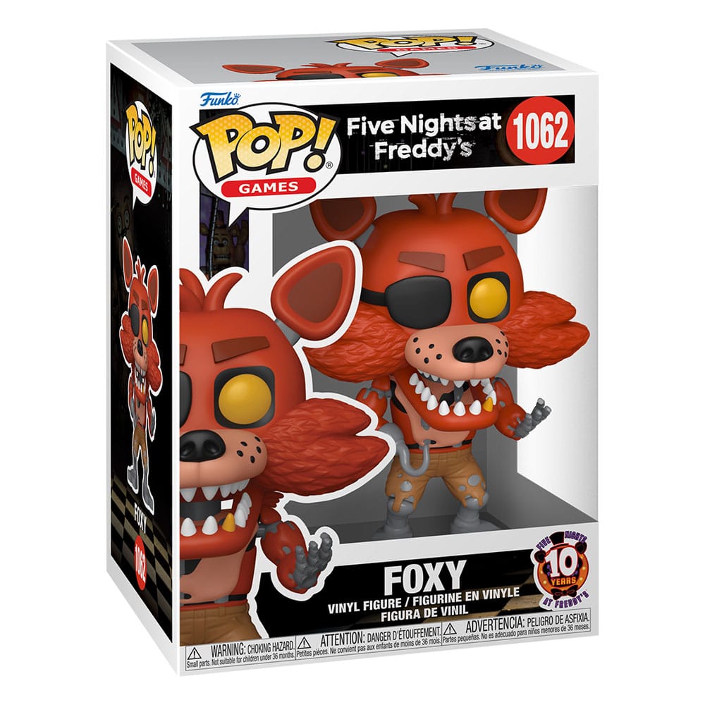 Five Nights at Freddy's Funko POP! Vinyl Figure 1062 10th Anniversary - Foxy 9 cm
