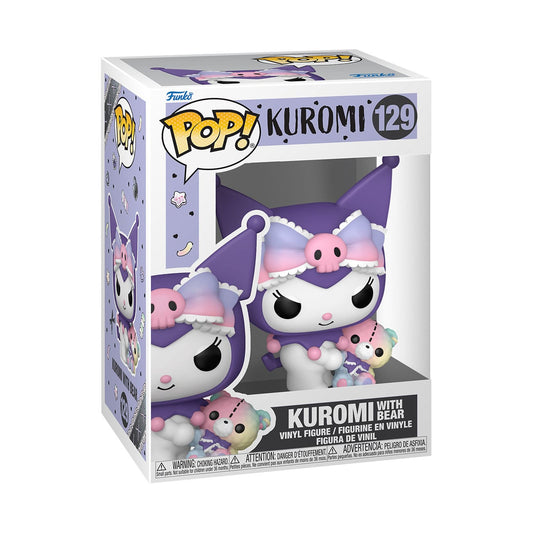 Sanrio FUNKO POP! & Buddy Animation Vinyl Figures 129 Kuromi w/ Bear 9 cm