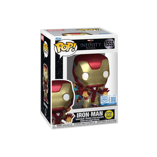Avengers: Endgame FUNKO POP! Plus Vinyl Figure 1555 Iron Man Beams GLOW IN THE DARK 9 cm