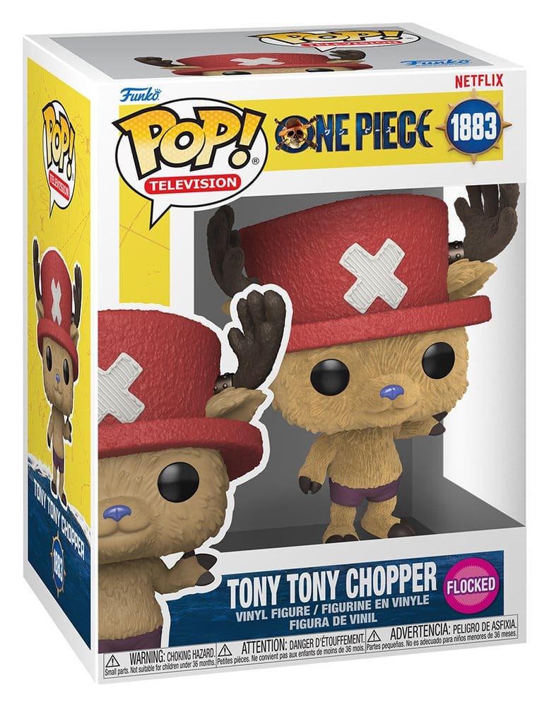 One Piece FUNKO POP! TV Vinyl Figure 1883 Tony Tony Chopper Flocked 9 cm