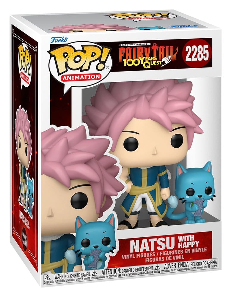 Fairy Tail: 100 Years Quest FUNKO POP! Animation 2285 Natsu with Happy 9 cm