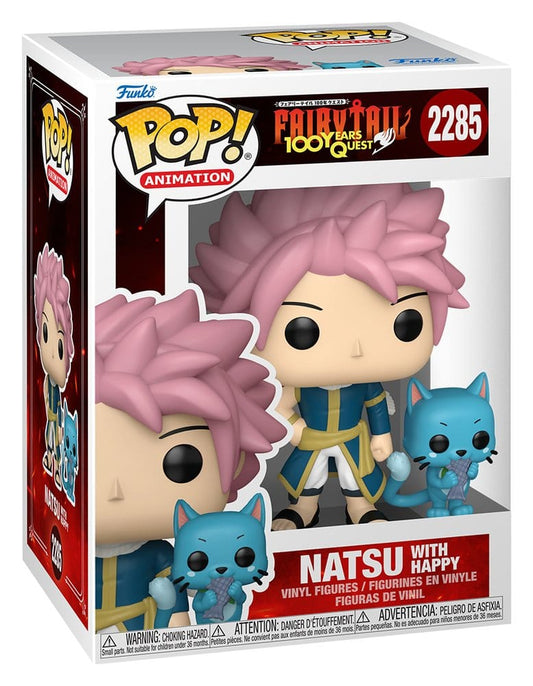 Fairy Tail: 100 Years Quest FUNKO POP! Animation 2285 Natsu with Happy 9 cm